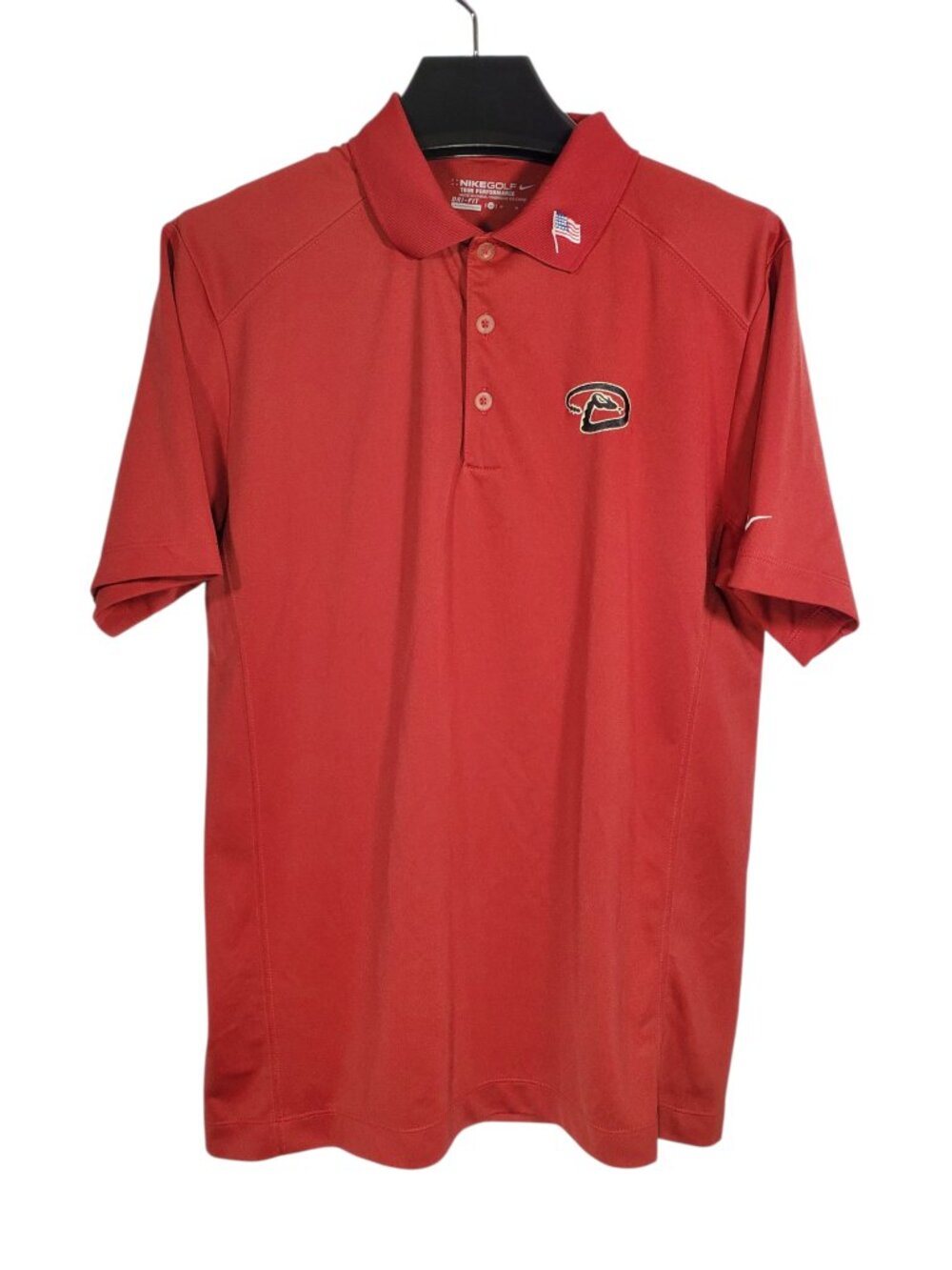 Arizona Diamondbacks Nike Golf Victory Polo Shirt Men's M Red American Flag
